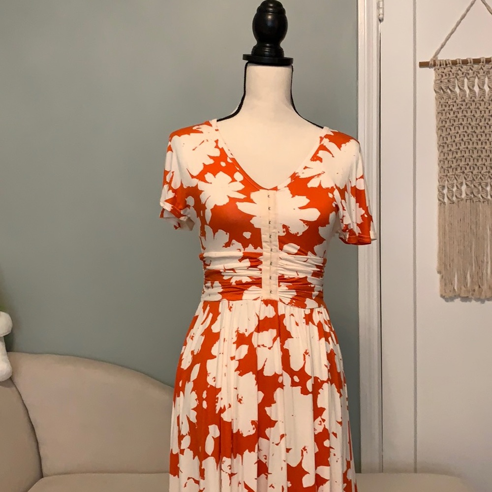 Urban outfitters red floral dress